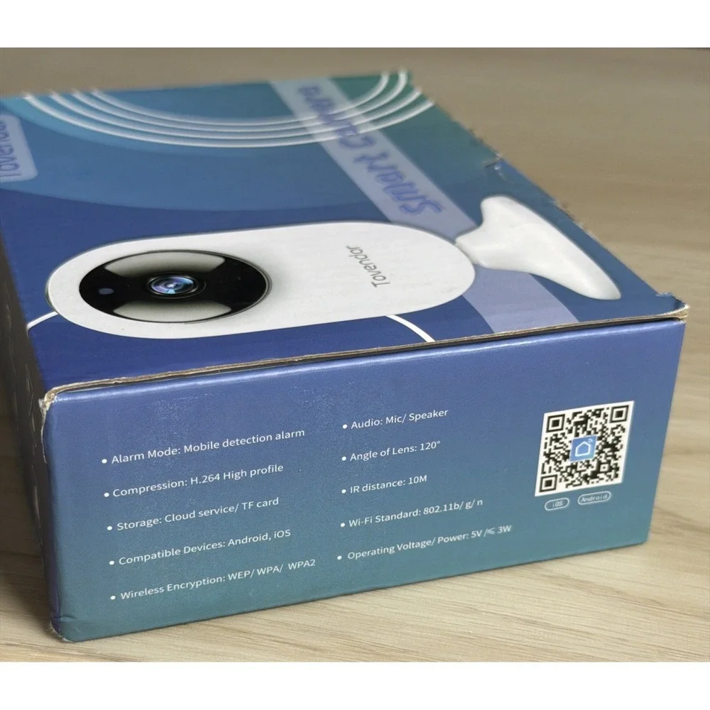 T22~ NIB Tovendor Smart Camera Hotspot 2way Audio Motion Detection